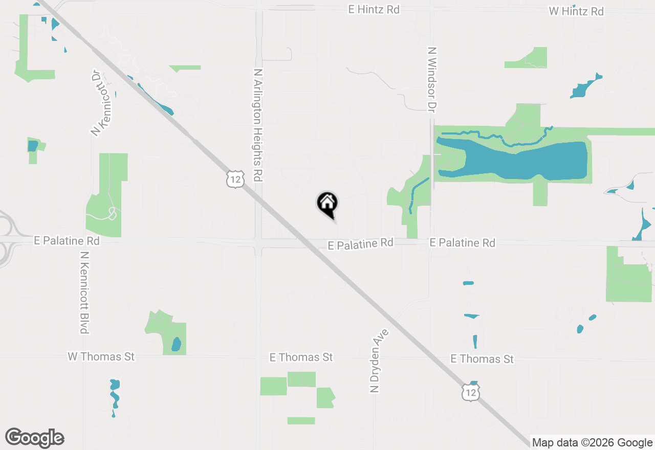 Map of 1919 N Pinetree Drive, Arlington Heights, IL 60004