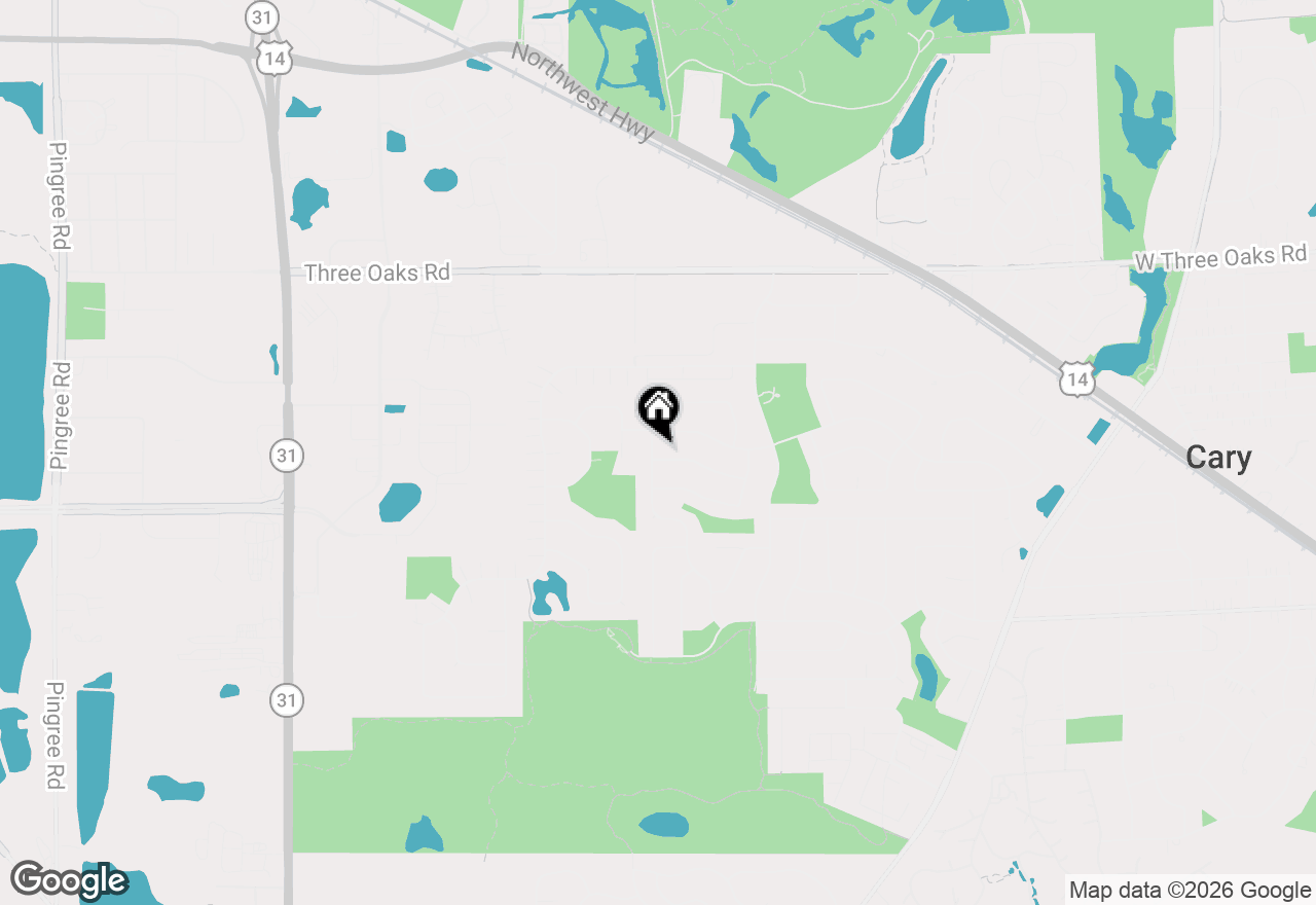 Map of 1266 Sagebrush Trail, Cary, IL 60013