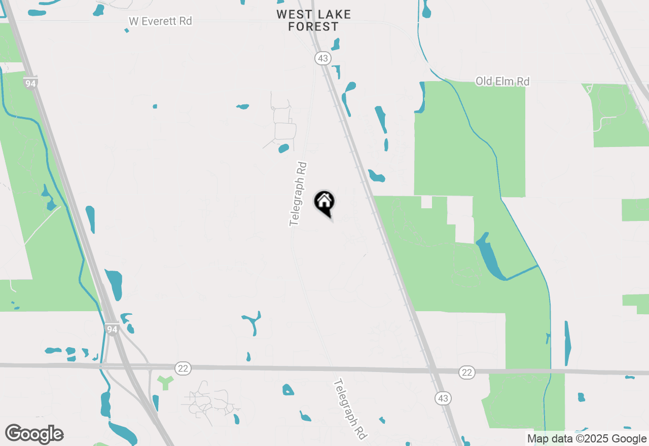 Map of 1040 W Anna Lane, Lake Forest, IL 60045