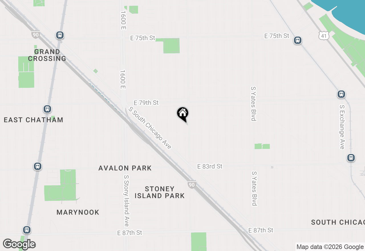 Map of 8025 S Euclid Avenue, Chicago, IL 60617