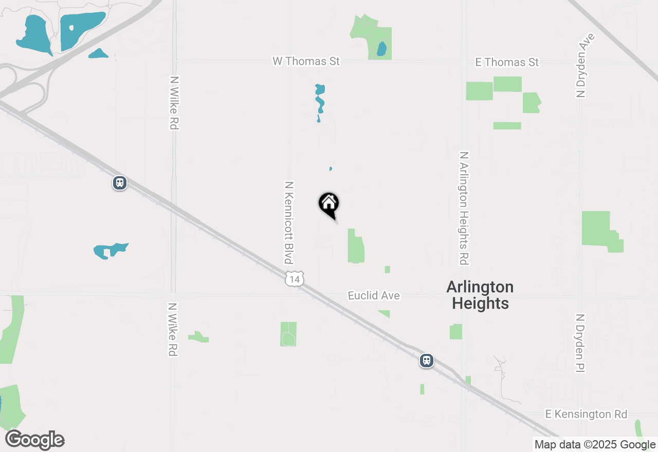 Map of 828 N Fernandez Avenue, Arlington Heights, IL 60004