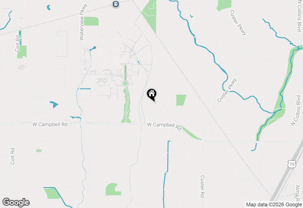 Map of 7 Bunker Hill, Richardson, TX 75080