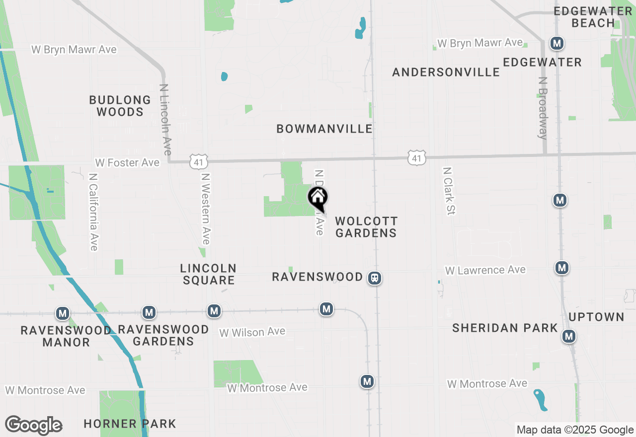 Map of 4958 N Damen Avenue #2S, Chicago, IL 60640
