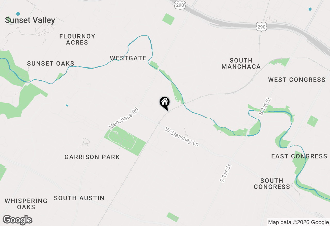 Map of 5303 Saint Georges Grn #D, Austin, TX 78745