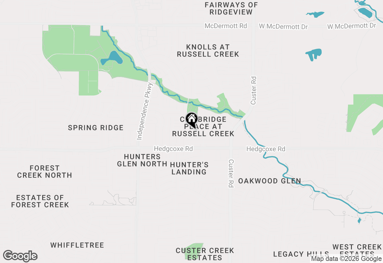 Map of 2324 All Saints Lane, Plano, TX 75025