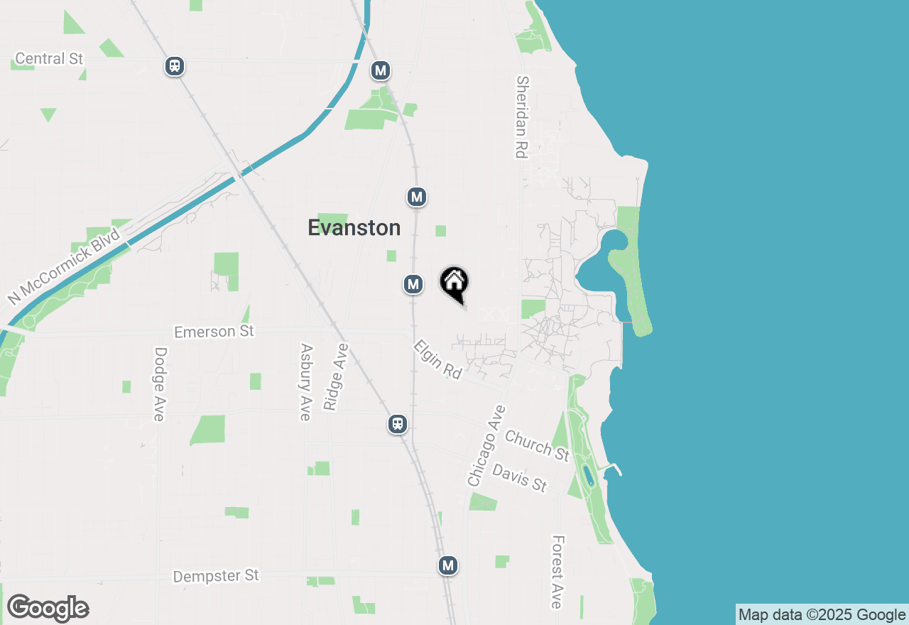 Map of 1925 Sherman Avenue #1W, Evanston, IL 60201