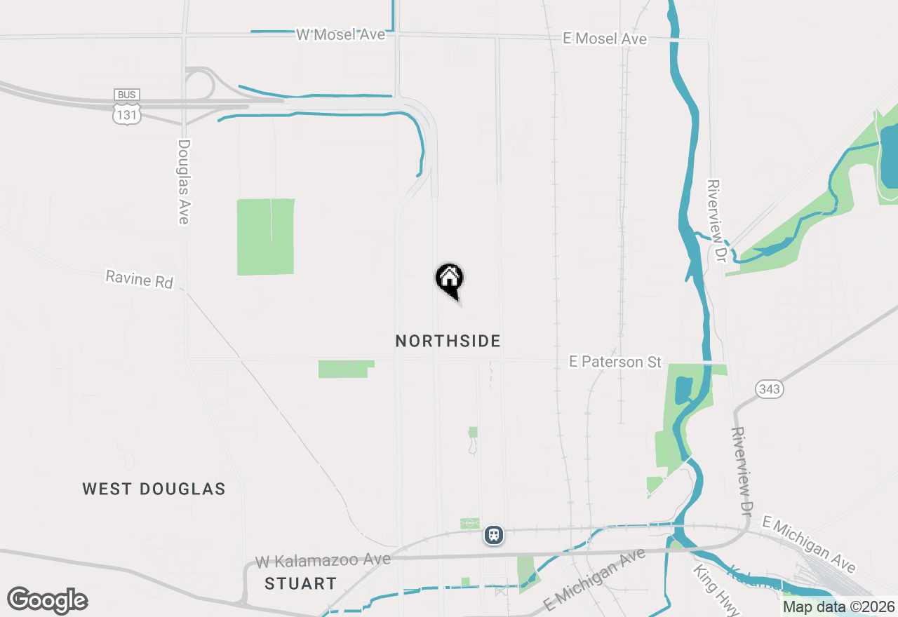 Map of 1431 N Church Street, Kalamazoo, MI 49007