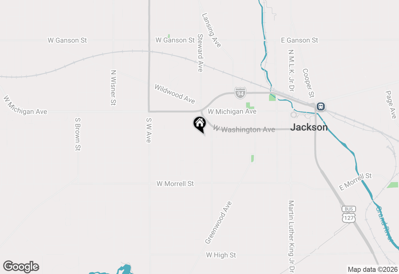 Map of 312-314 Second Street, Jackson, MI 49201