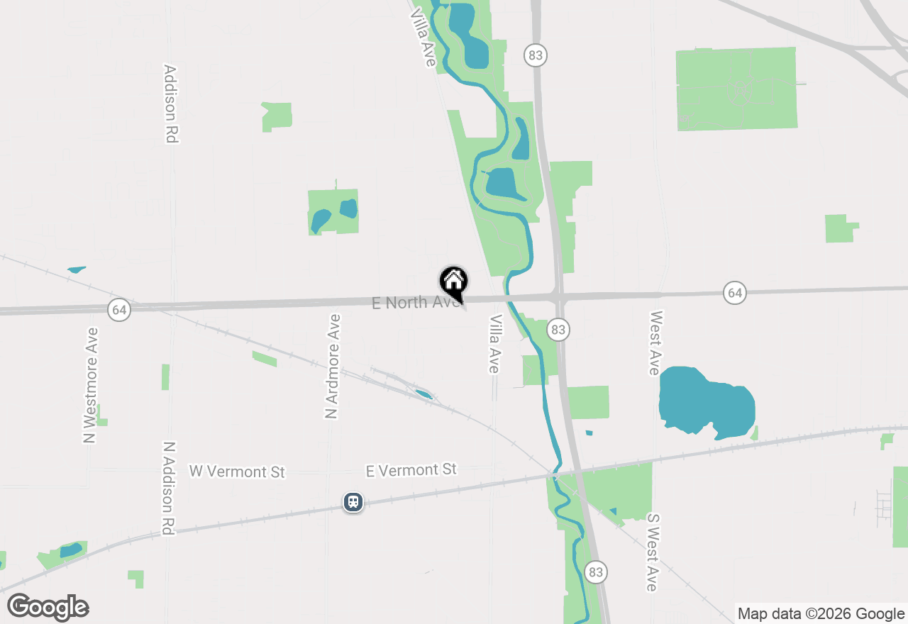 Map of 305 E North Avenue, Villa Park, IL 60181