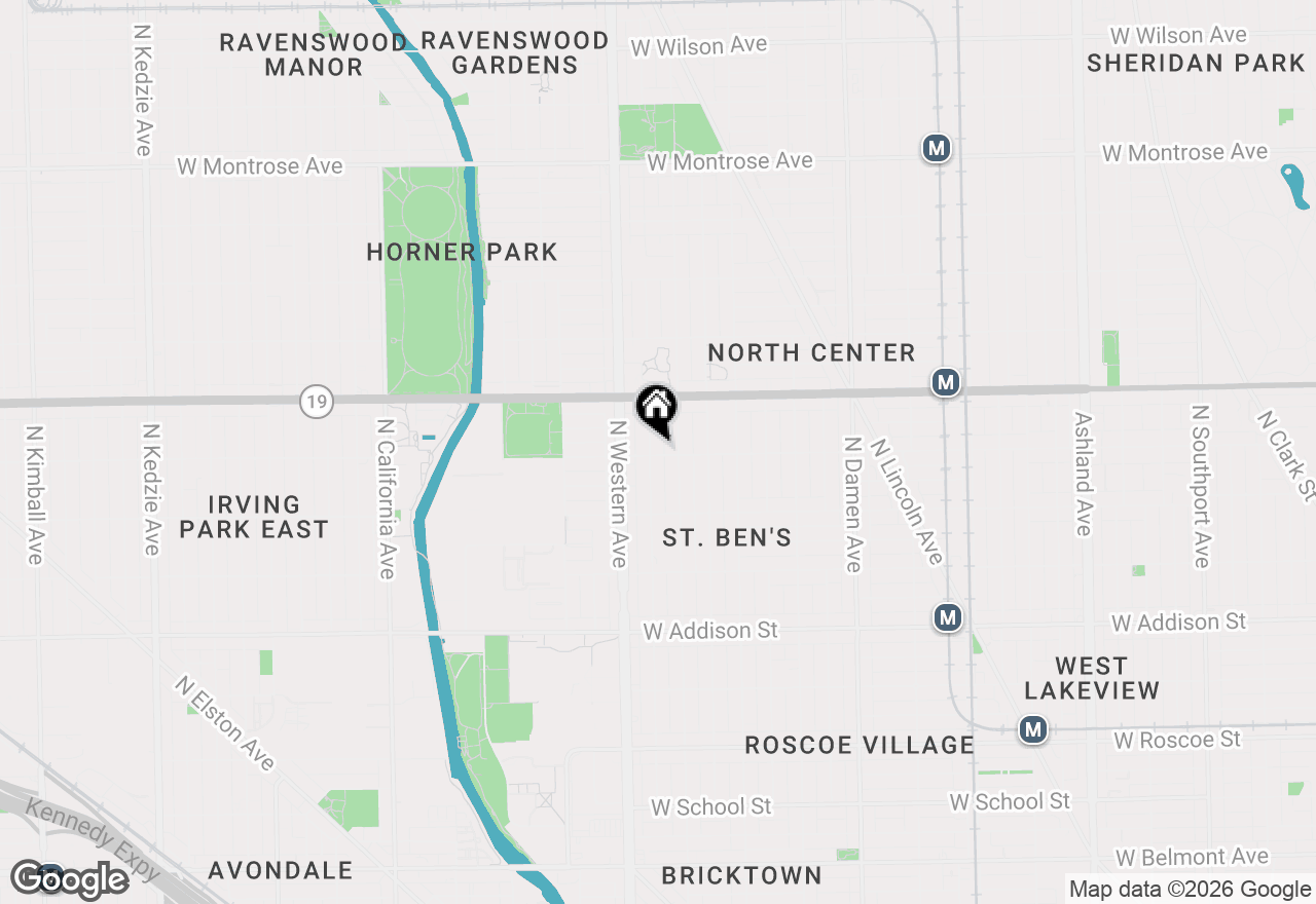 Map of 2314 W Byron Street #1, Chicago, IL 60618