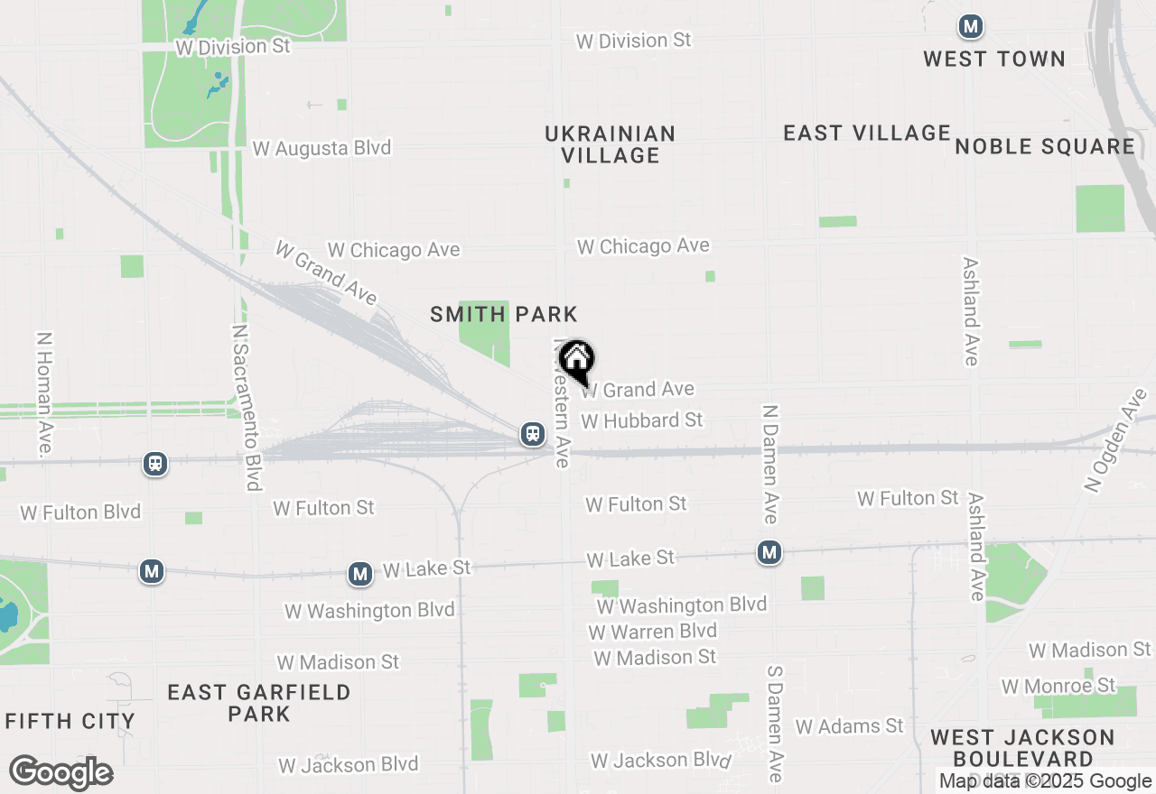 Map of 2347 W Grand Avenue, Chicago, IL 60612