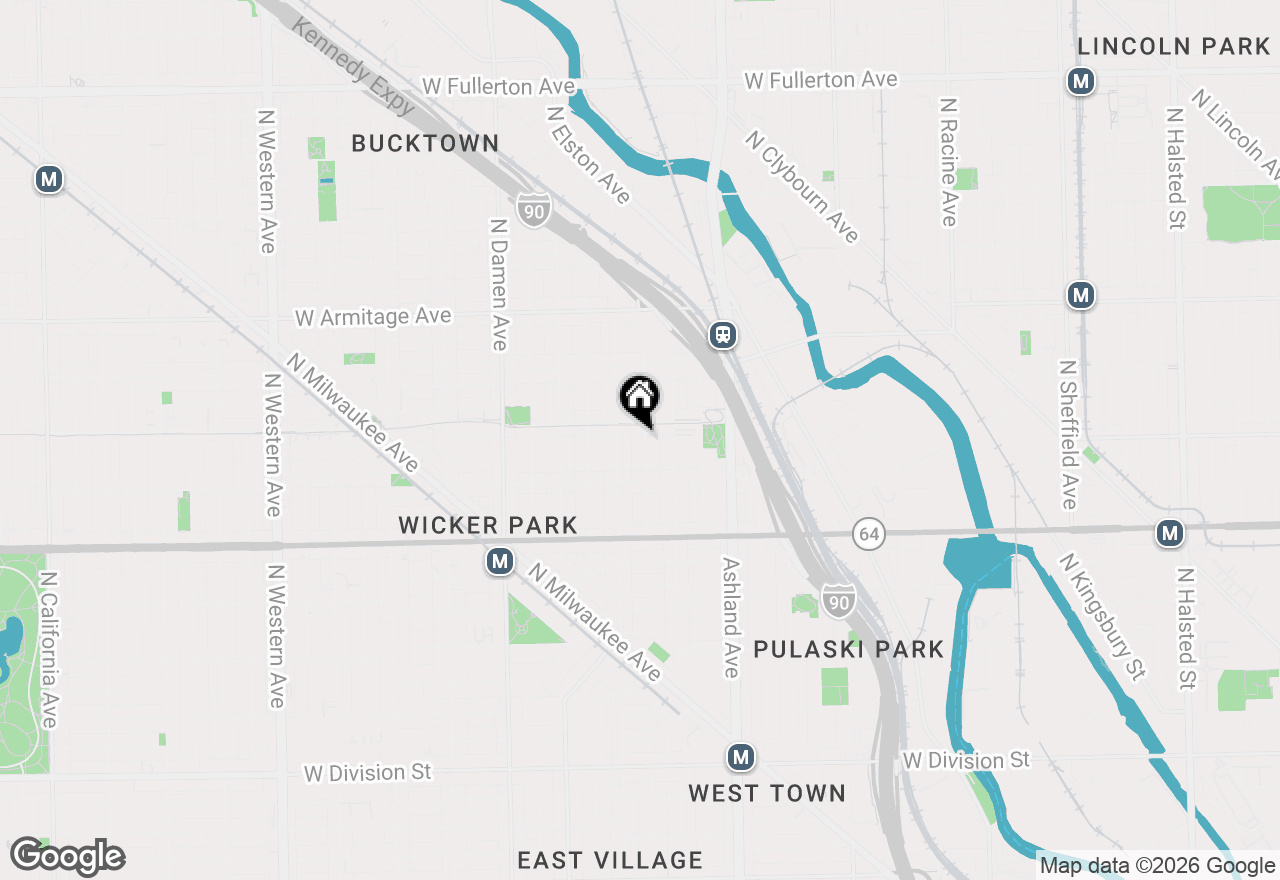 Map of 1744 N Hermitage Avenue, Chicago, IL 60622