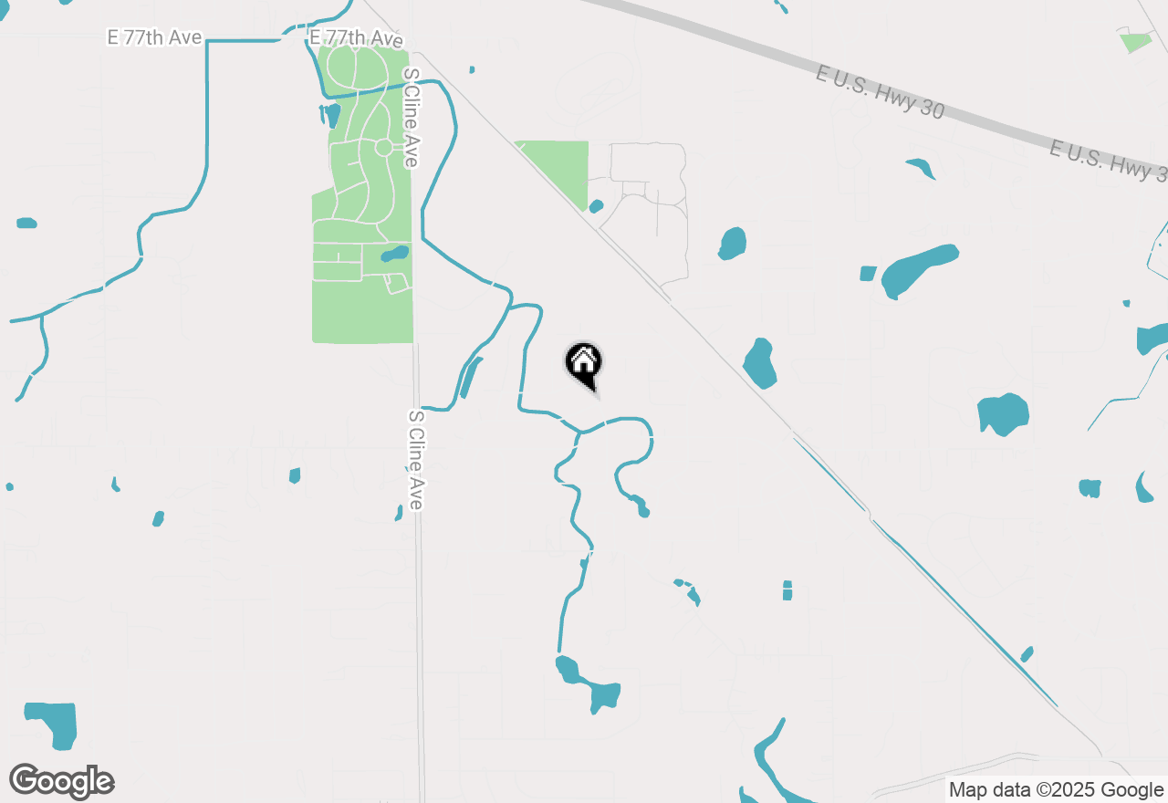 Map of 7430 W 84th Place, Crown Point, IN 46307