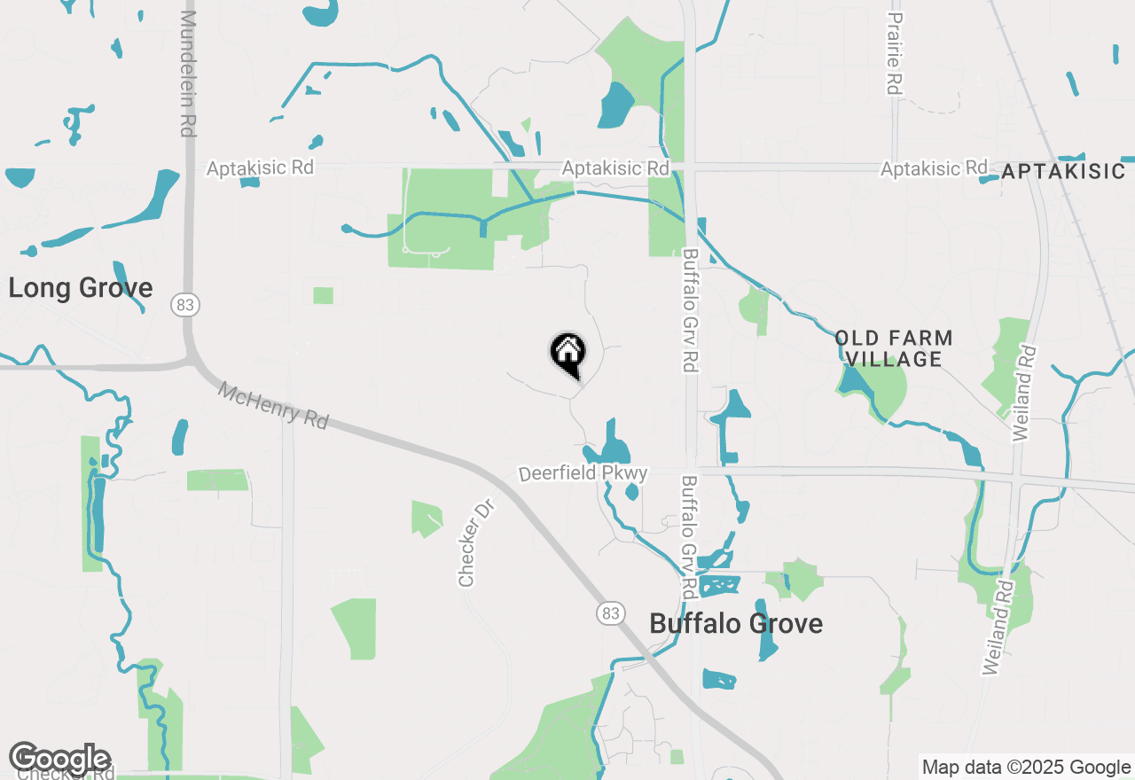 Map of 1267 Green Knolls Drive, Buffalo Grove, IL 60089