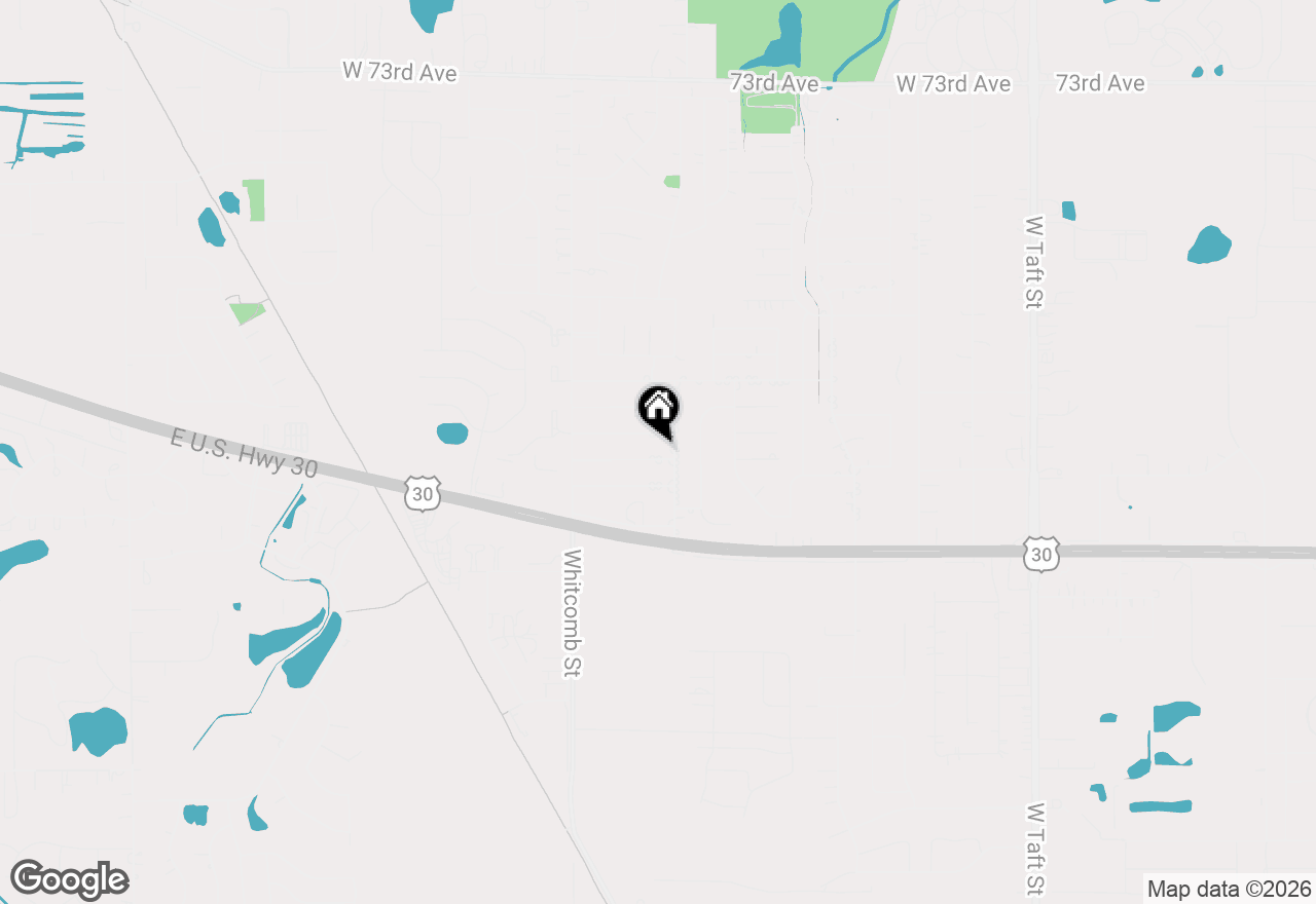 Map of 3614 W 79th Place, Merrillville, IN 46410