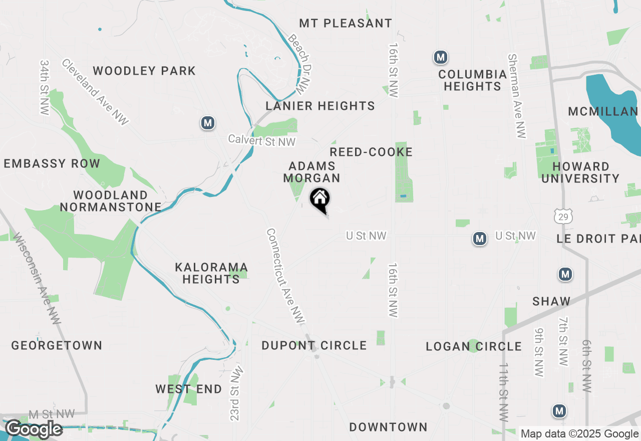 Map of 1833 California Street Nw #203, Washington, DC 20009