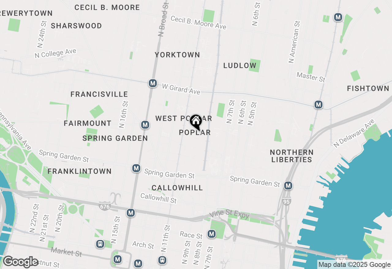 Map of 727 N 10th Street, Philadelphia, PA 19123