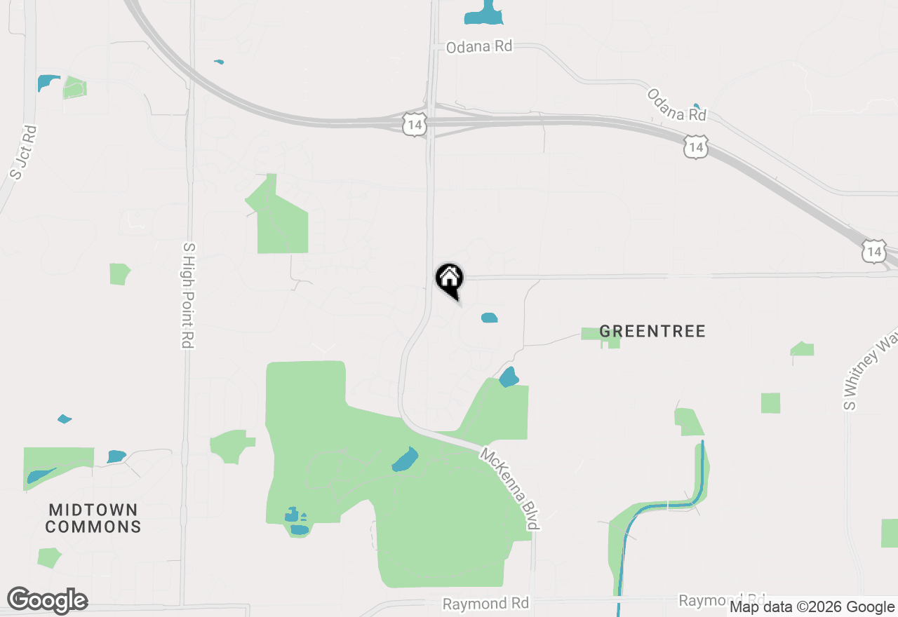 Map of 6922 Park Ridge Drive, Madison, WI 53719