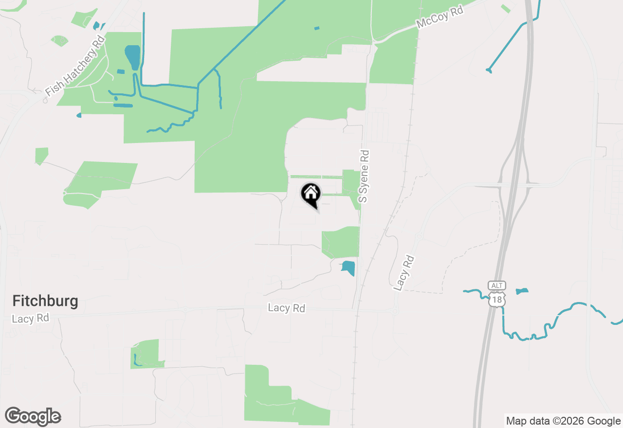 Map of 5223 Sassafras Drive, Fitchburg, WI 53711