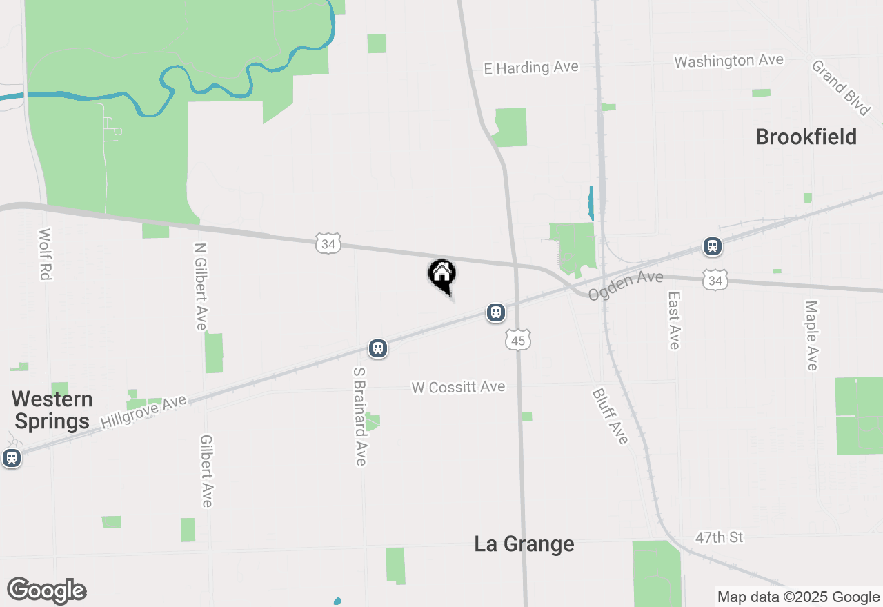 Map of 23 N Kensington Avenue, La Grange, IL 60525