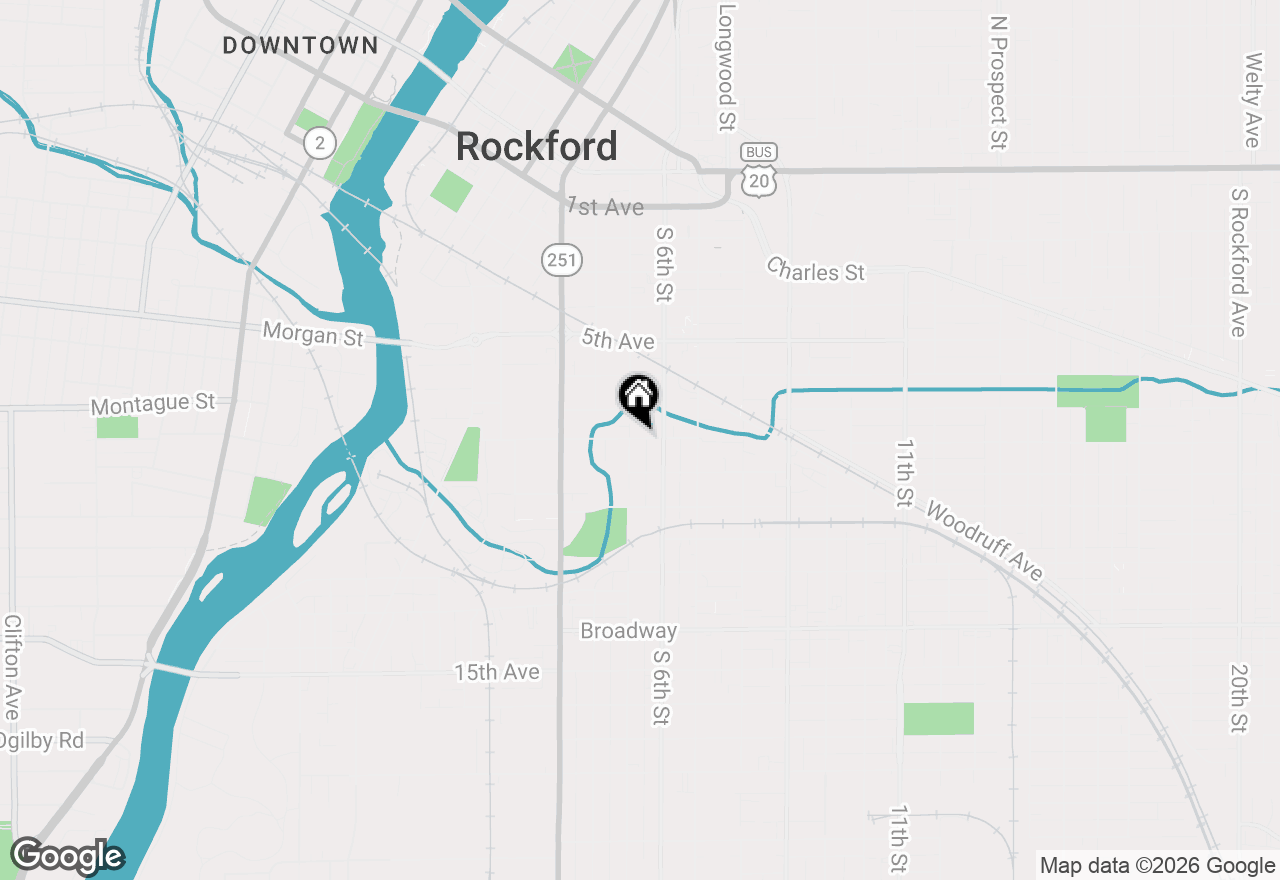 Map of 928 8th Avenue, Rockford, IL 61104
