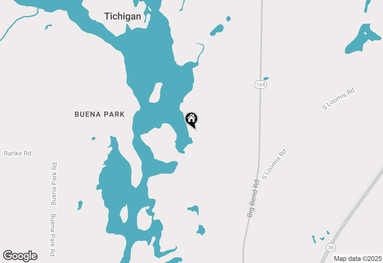 Map of 5812 N River Bay Rd, Waterford, WI 53185