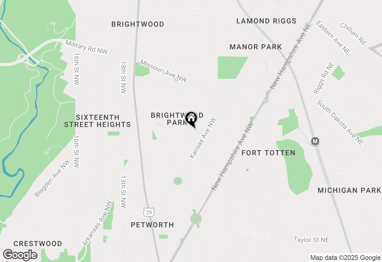 Map of 5128 5th Street Nw, Washington, DC 20011