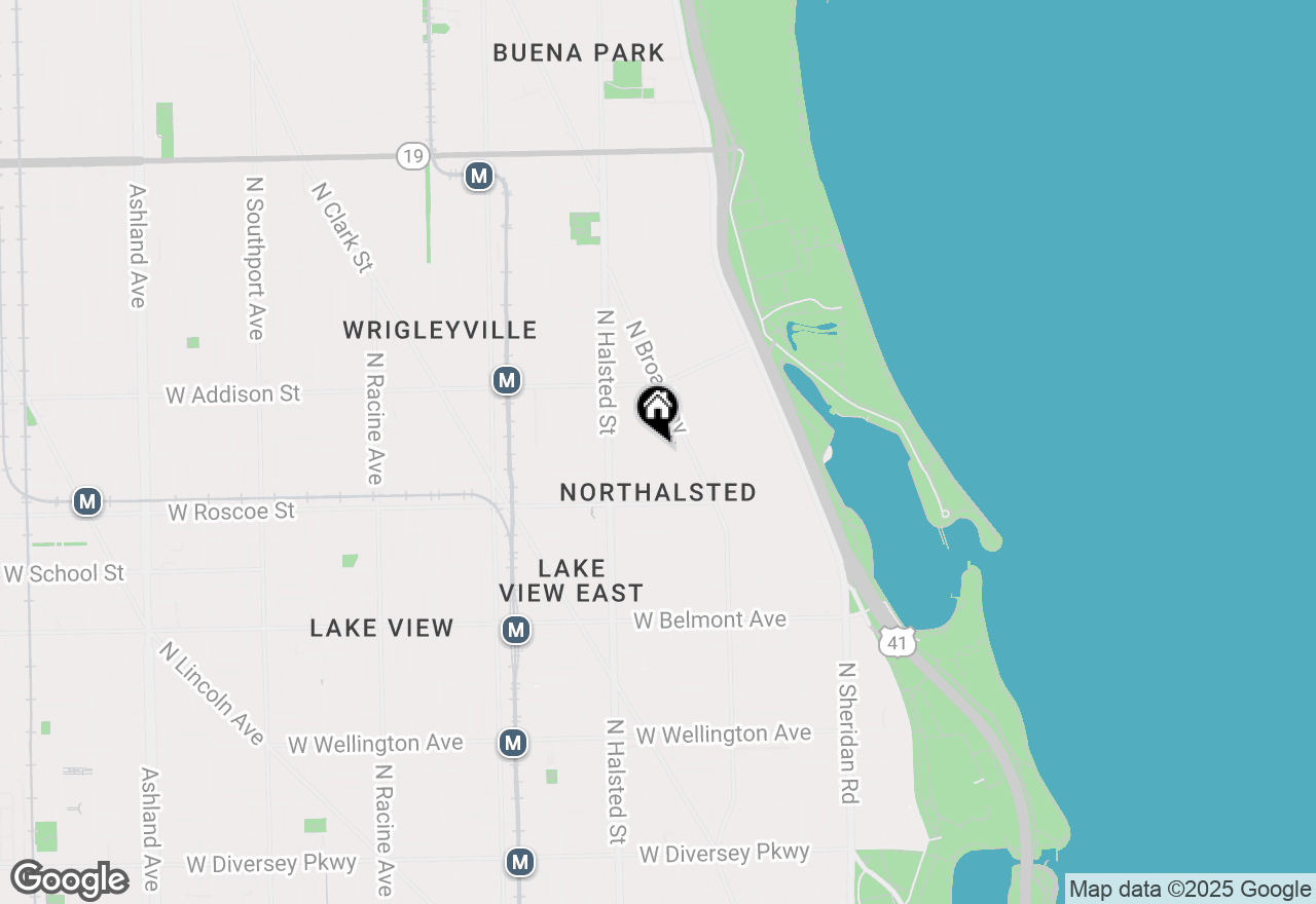 Map of 707 W Cornelia Avenue #1R, Chicago, IL 60657