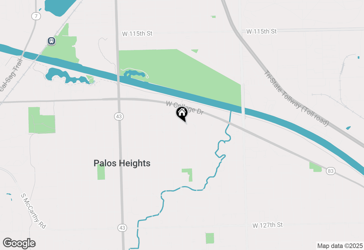 Map of 12059 S Oak Park Avenue, Palos Heights, IL 60463