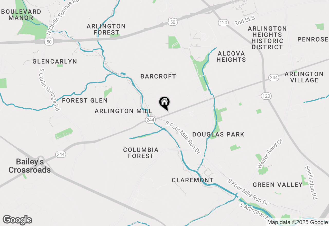 Map of 989 S Buchanan Street #208, Arlington, VA 22204