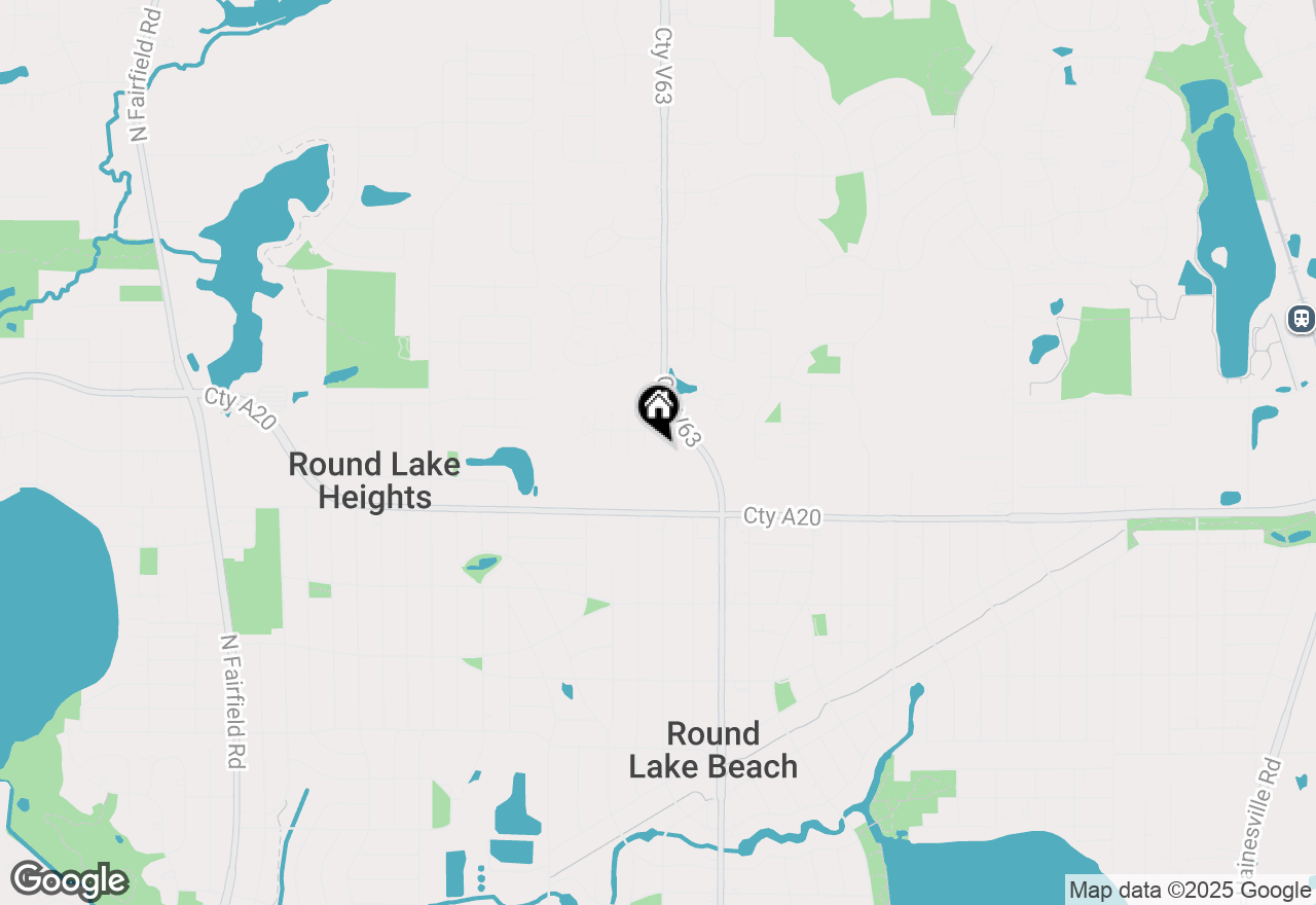 Map of 347 Meadow Green Lane, Round Lake Beach, IL 60073