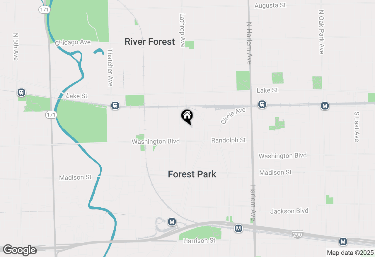 Map of 120 Lathrop Avenue, River Forest, IL 60305