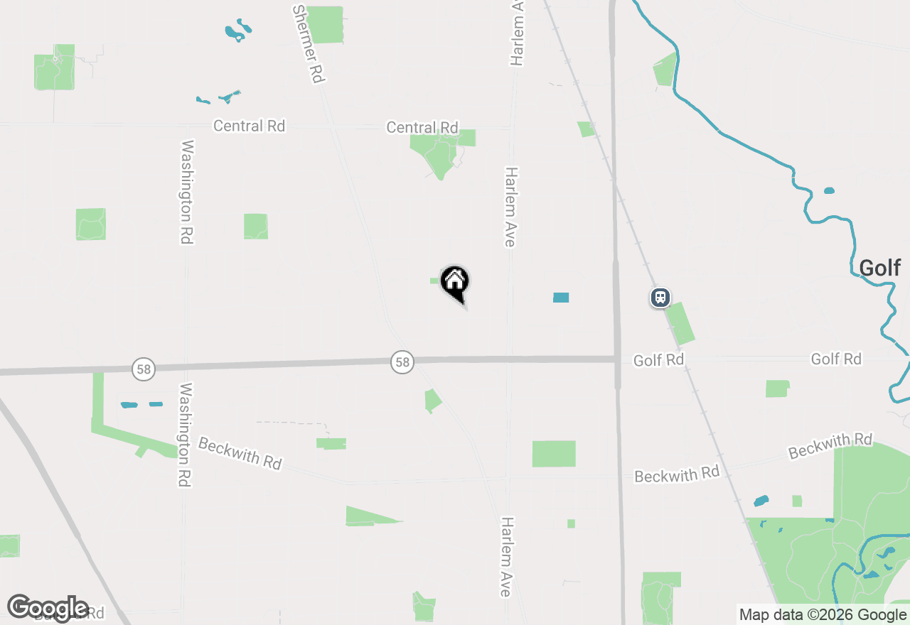 Map of 107 Parkview Road, Glenview, IL 60025
