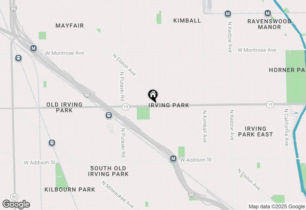 Map of (Address confidential), Chicago, Illinois 60618