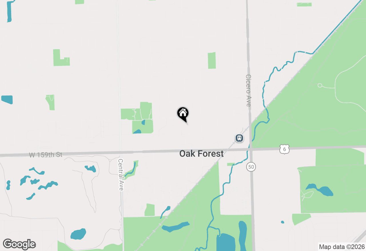Map of 15726 Laramie Avenue, Oak Forest, IL 60452