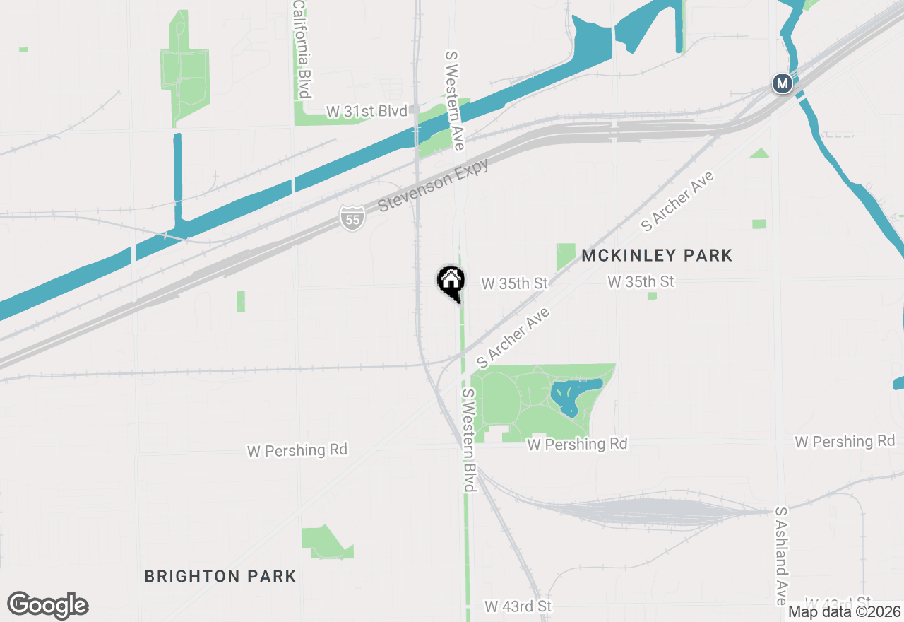 Map of 3538 S Western Avenue, Chicago, IL 60609
