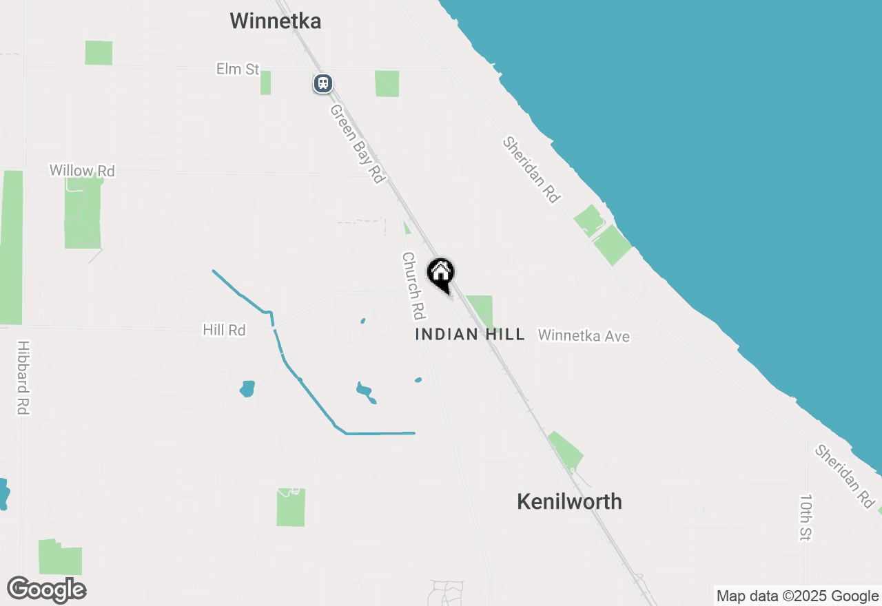 Map of 547 Hill Terrace #201, Winnetka, IL 60093