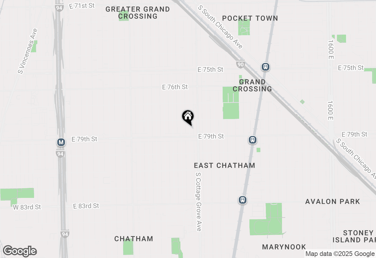 Map of 7832 S Evans Avenue, Chicago, IL 60619