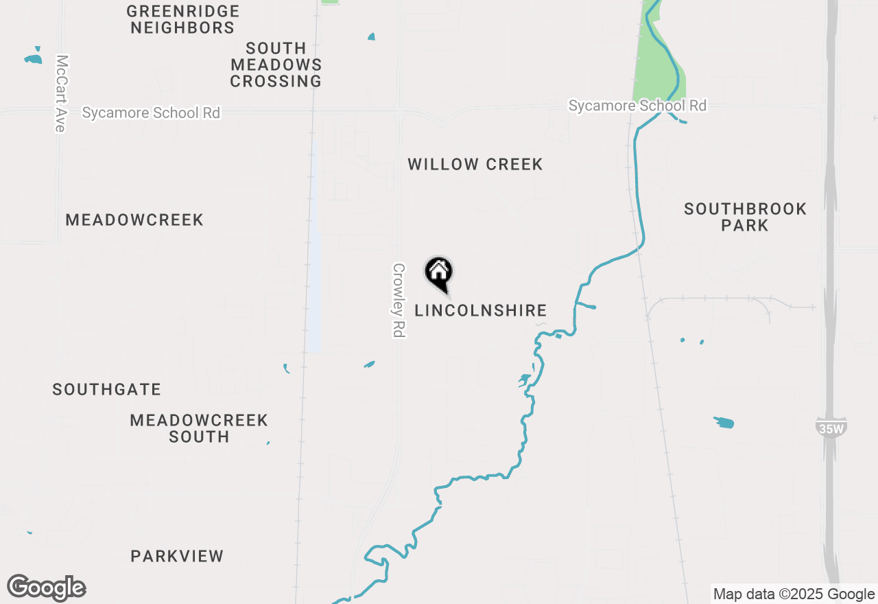 Map of 1808 Gainsborough Way, Fort Worth, TX 76134