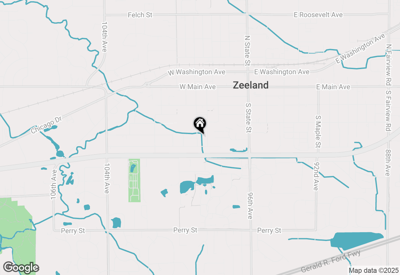Map of 263 S Jefferson Street, Zeeland, MI 49464