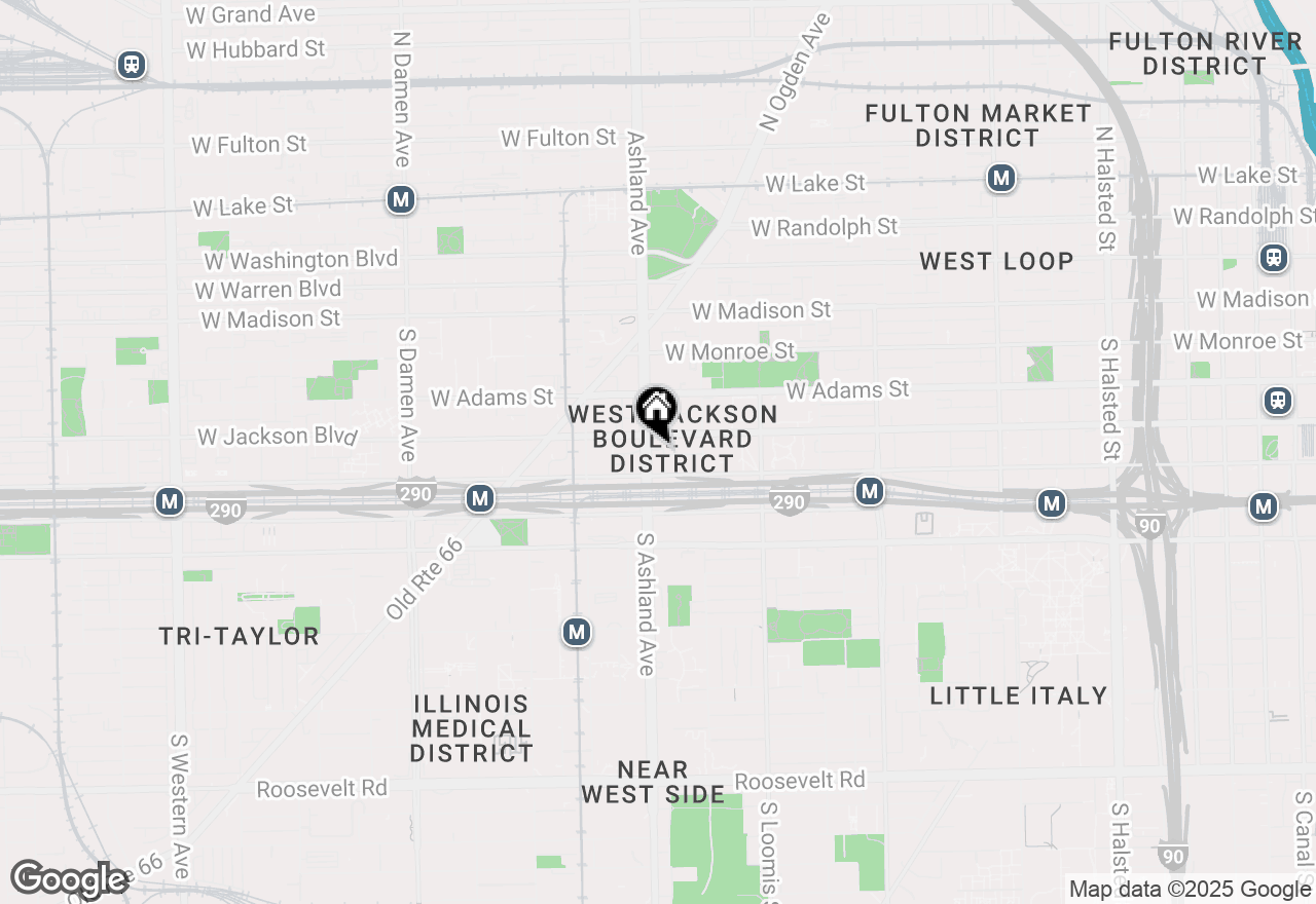 Map of 315 S Ashland Avenue #5, Chicago, IL 60607