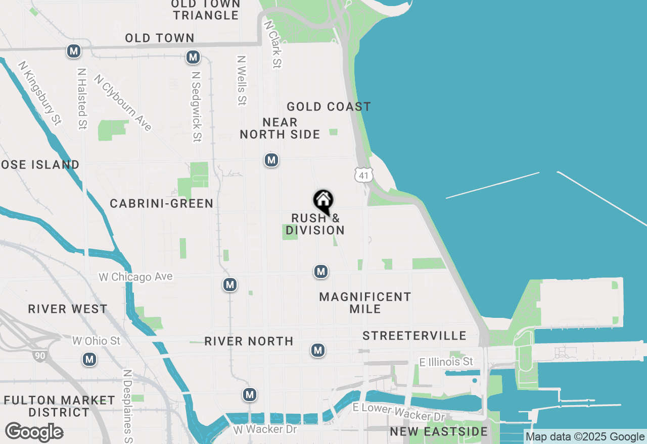 Map of 11 E Walton #3201, Chicago, IL 60611