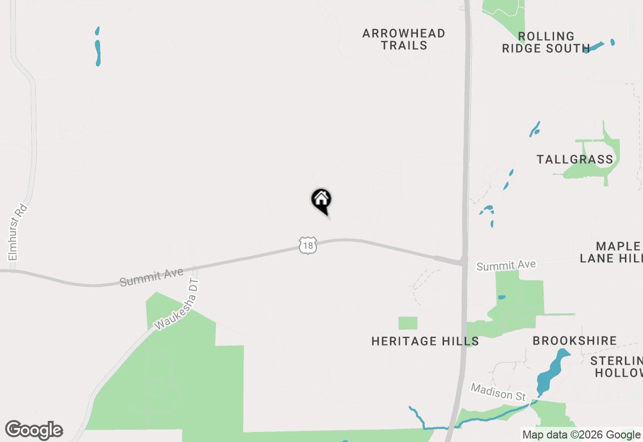 Map of 3607 Hawthorn Hill Dr #2, Waukesha, WI 53188