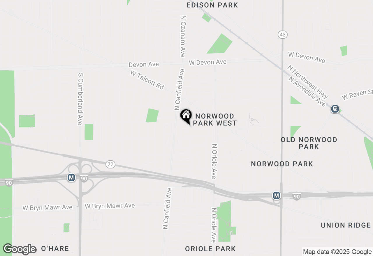 Map of 7740 W Norwood Street, Chicago, IL 60631