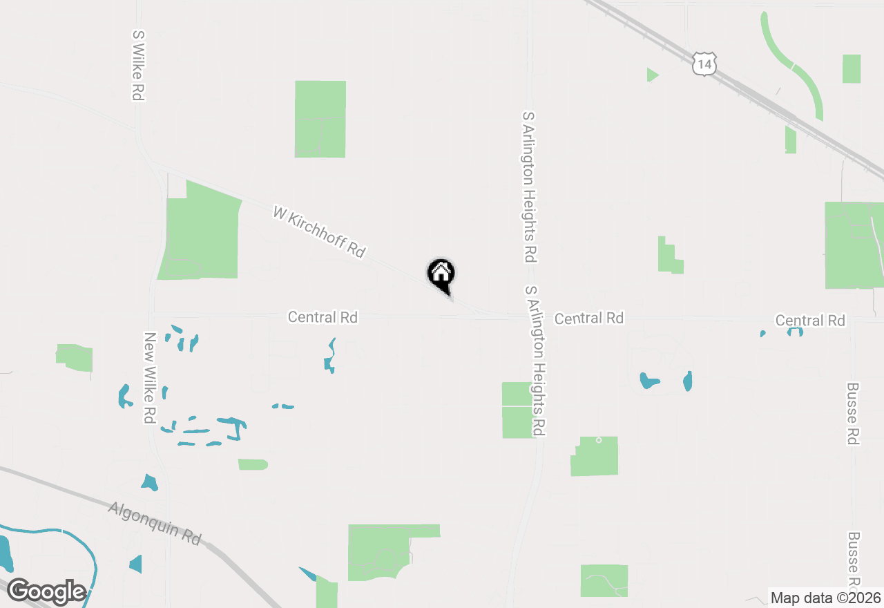 Map of 934 S Highland Avenue, Arlington Heights, IL 60005