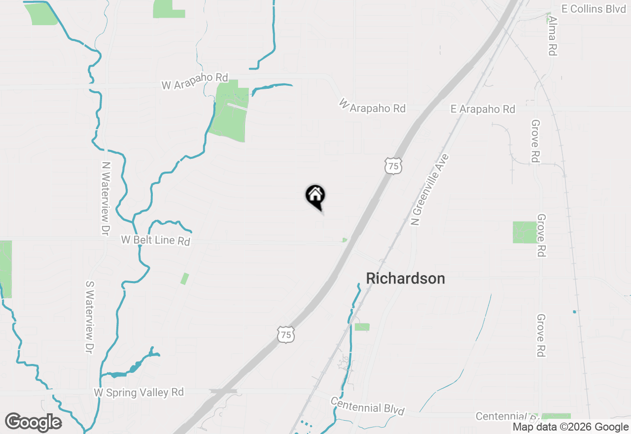 Map of 523 Westwood Drive, Richardson, TX 75080