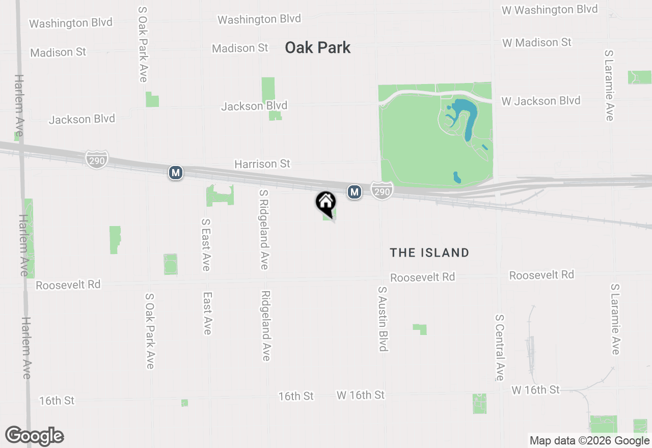 Map of 1102 S Lombard Avenue, Oak Park, IL 60304