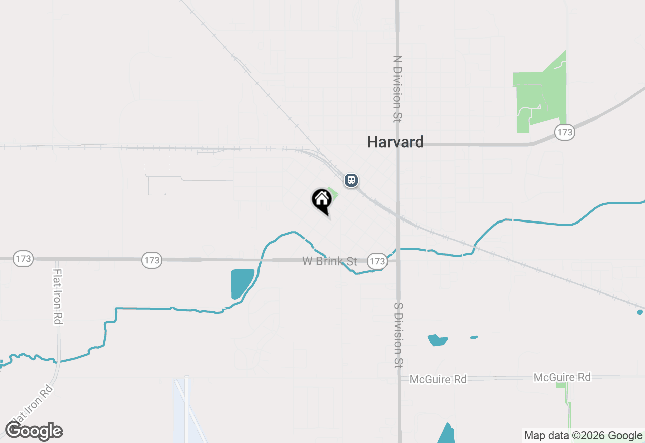 Map of 106 W Thompson Street, Harvard, IL 60033