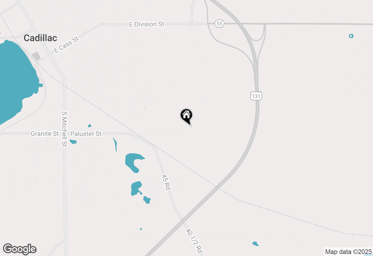 Map of 1016 Warbler Lane, Cadillac, MI 49601