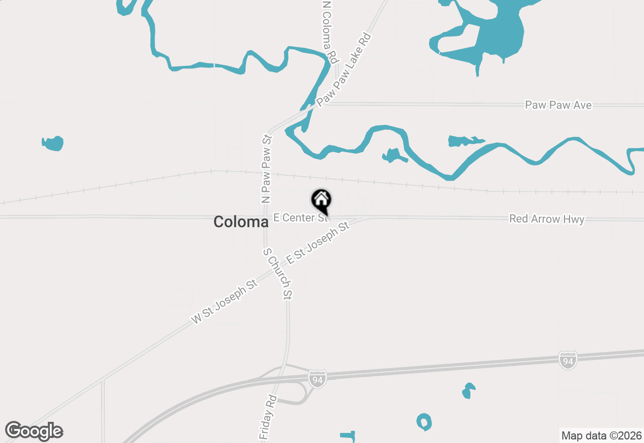 Map of 276 E Center Street, Coloma, MI 49038